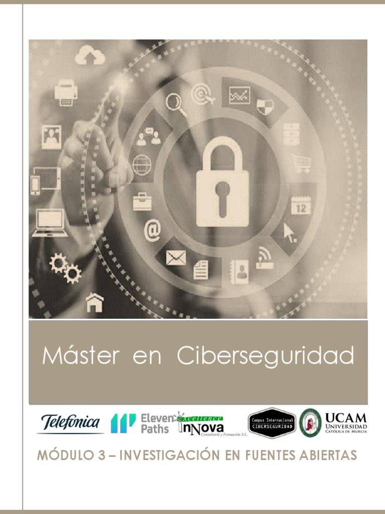Master Ciberseguridad Pdf Inteligencia Información