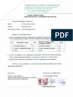 Surat Permohonan Sertfikat JKN-KIS Klinik ISP