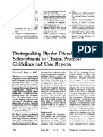 Papa, HG 1983. Distinguir El Trastorno Bipolar de La Esquizofrenia en La Práctica Clínica Directrices e Informes de Casos. Servicios Psiquiátricos