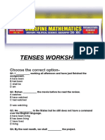 100 Tenses Question