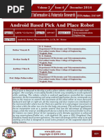 Android Based Pick and Place Robot: International Journal of Informative & Futuristic Research