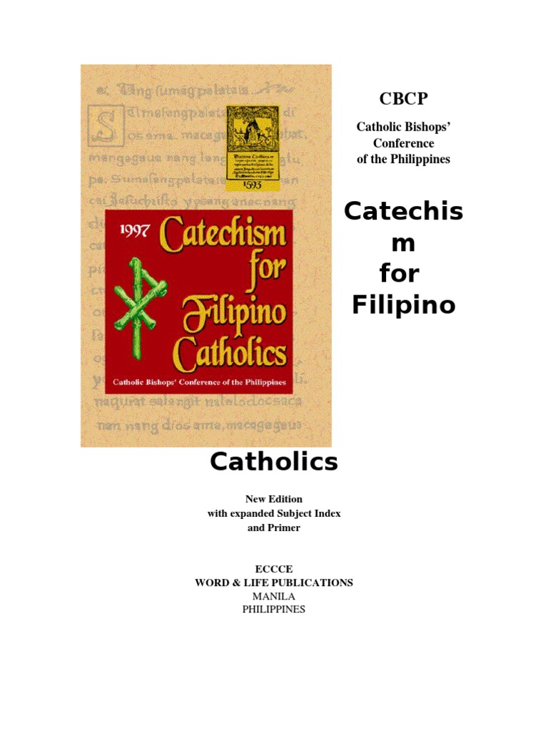 Catechism For Filipino Catholics (CFC) PDF Catechism Catholic Church