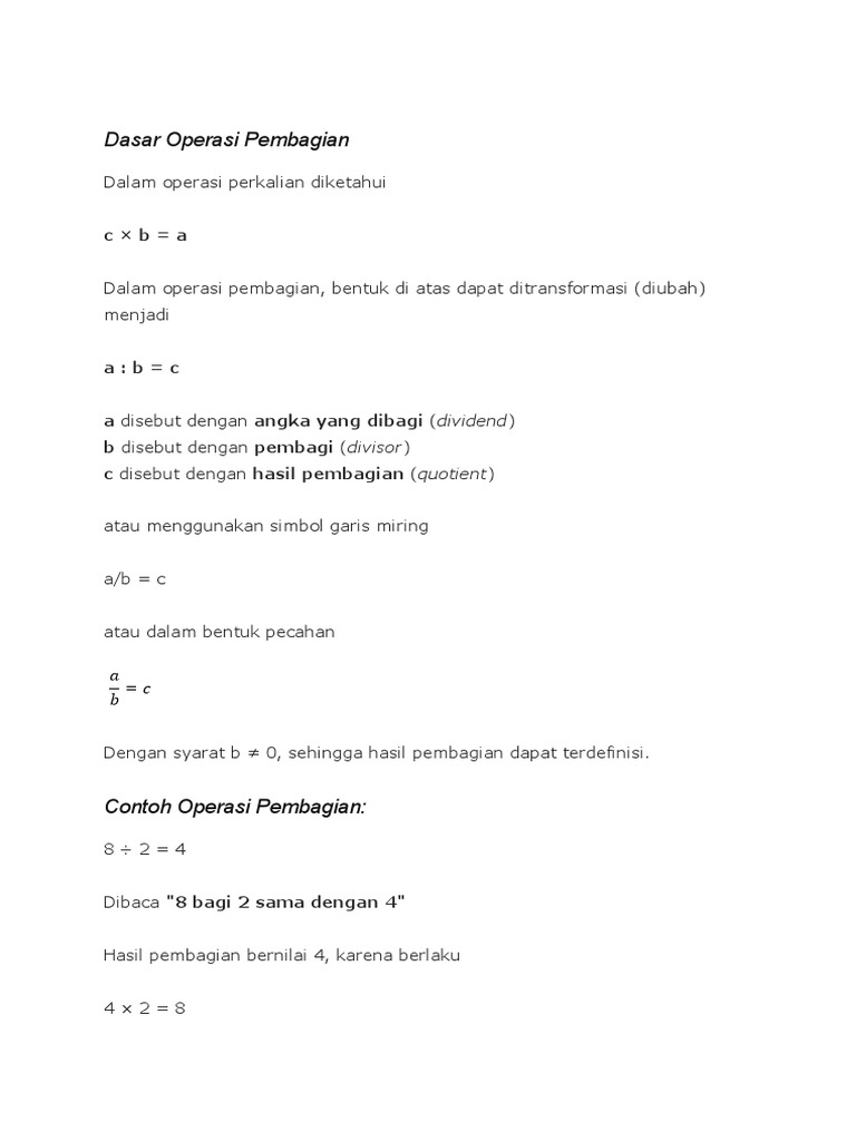 Pembagian | PDF