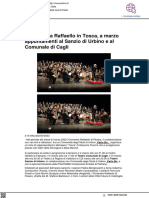 L'Orchestra Raffaello esegue la Tosca al Sanzio di Urbino - Vivere Urbino.it, 2 marzo 2023