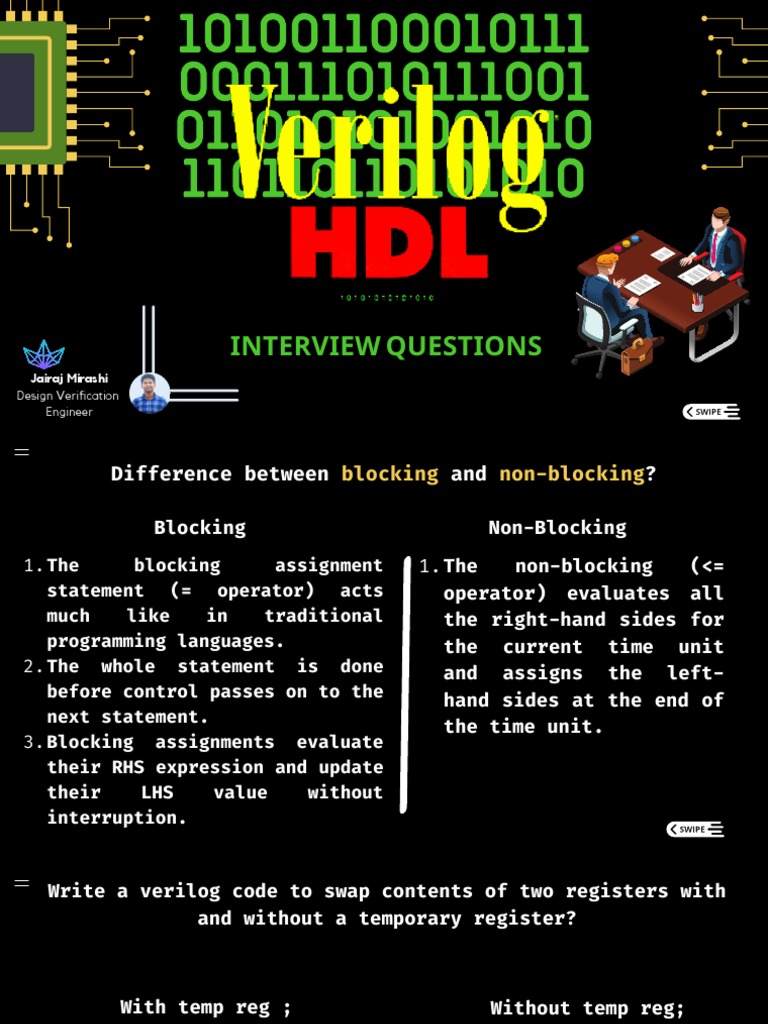 Verilog Interview Questions 1670709109 | PDF | Variable (Computer ...