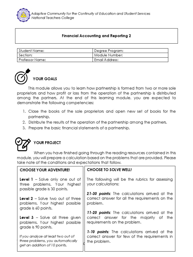 Understanding Partnership Accounting | PDF | Equity (Finance) | Book Value