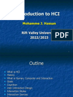 Lecture 1 Introduction To HCI