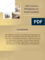 19th Century Philippines Context for Rizal