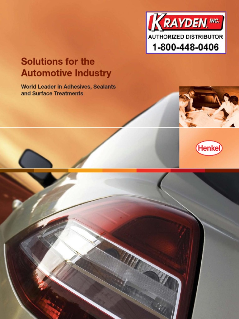 Henk Automotive Guide, PDF, Adhesive
