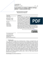 School Personnel Perceptions of Working Conditions During A Pandemic: A Mixed Methods Study