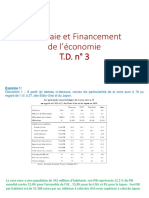 Monnaie Et Financement de L'économie TD N° 3 PP