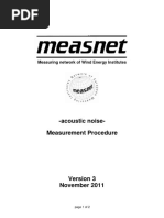 MEASNET - Acoustic Noise - Measurement-Procedure v3 Nov2011