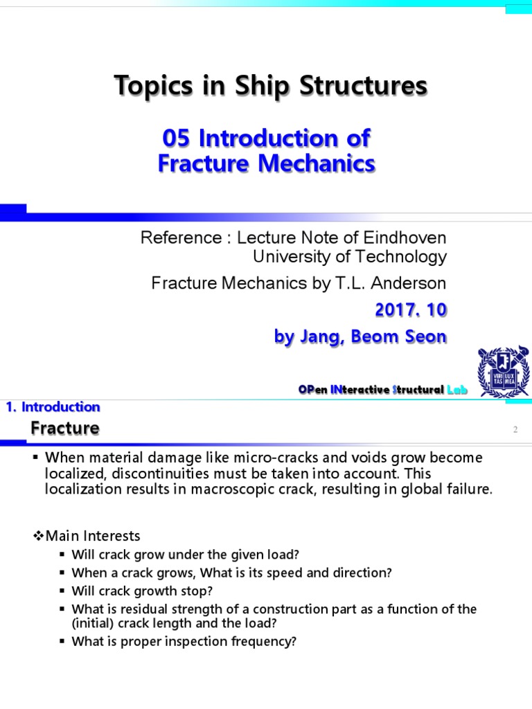 FRACTURE MECHANICS THEORY visual data 5