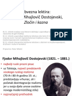 Obvezna Lektira: Fjodor Mihajlovič Dostojevski,: Zločin I Kazna