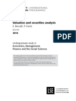 Valuation and Securities Analysis - Handbook