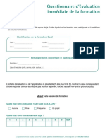 Questionnaire Eval Formation