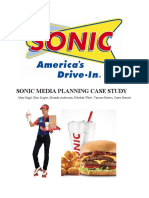 Sonic Media Planning Case Study