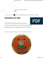 SEDENA 02 039 Secretaría de La Defensa Nacional Gobierno Gob - MX