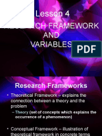 Lesson 4 Framework and Variables