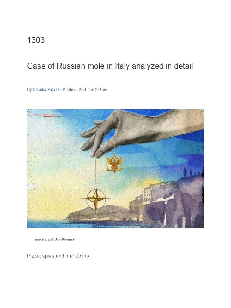 Case of Russian Mole in Italy Analyzed in Detail PDF