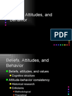 Beliefs,Attitude and Behaviour