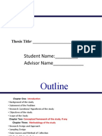 Format For MBA Defense Presentation