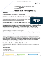 Quality Assurance and Testing The ML Model - DZone AI