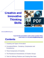 Creative and Innovative Thinking Skills 2503