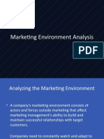 Analyzing Marketing Environment Factors