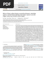 Sodium Butyrate On Growth Performance, Antioxidant of Fish