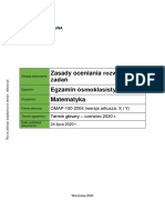 Matematyka 2020 Egzamin Osmoklasisty Odpowiedzi