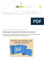 Declaração Universal dos Direitos Humanos - Brasil Escola