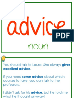 Word Formation. Advise