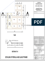 Detailing of Pergula and Glass Pyramid: RCC Pargolas