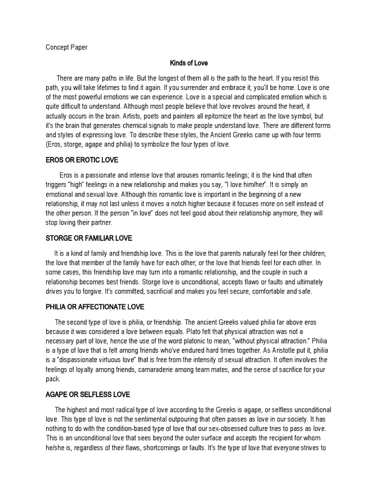 Understanding the Types of Love | PDF | Love | Psychological Concepts