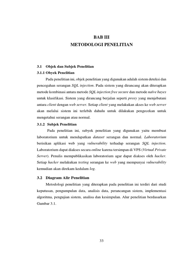 Metodologi Deteksi SQL Injection | PDF | Komputer