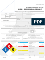 Hojas MSDS - Per Bitumen Denso