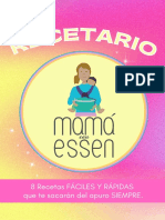 RECETARIO Mama Con Essen