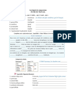 Fiche de Travail Les Degres de Comparaison