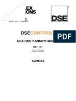 DSE7310 DSE7320 Quick Guide - Swedish