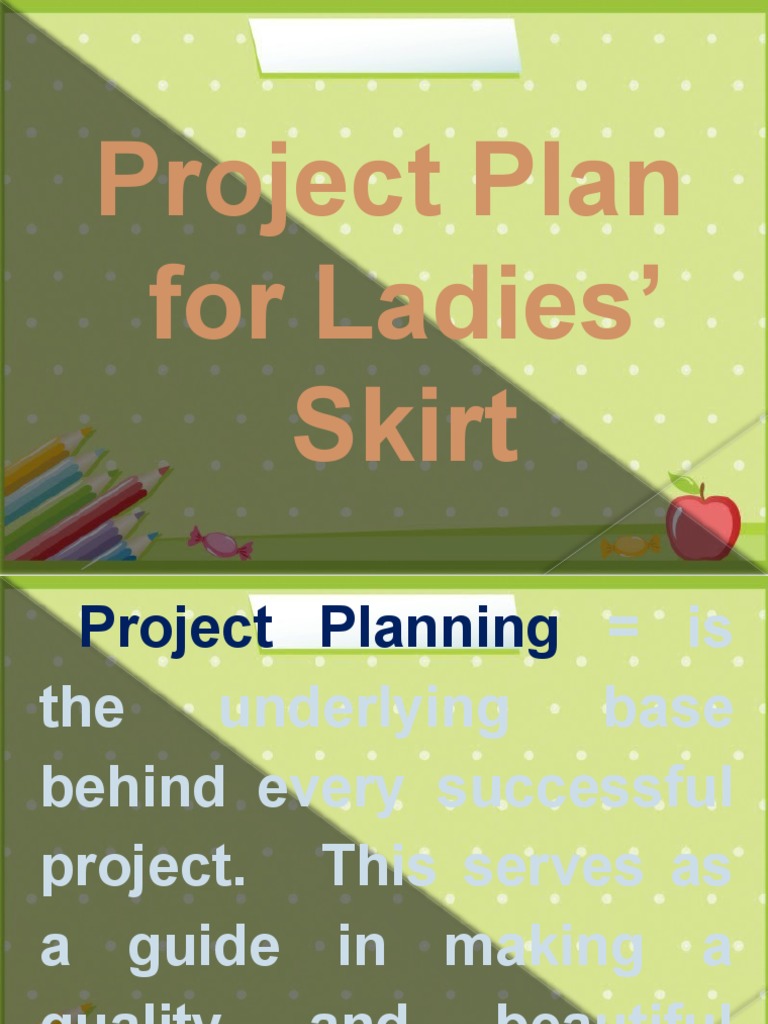 Project Plan for Ladies' Skirt | PDF