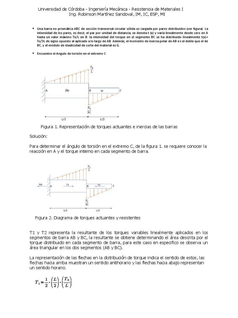 Torsión v2.1 PDF Mecanica clasica Física Aplicada e