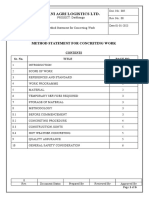 5.0 MS for Concreting Work