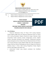 Surat Edaran No. 1 Tahun 2023 Tentang Pedoman Teknis Pengelolaan Kinerja Pegawai ASN