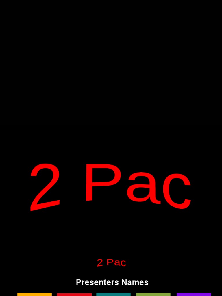 2pac Presentation (Englisch) | PDF | Hip Hop