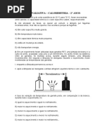 Atividade Colirimetria 2° Anos