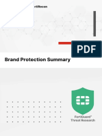 Brand Protection Summary Dashboard