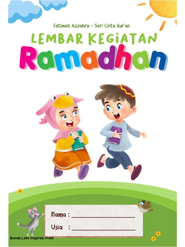 Bunda Lalis Printable Ramadhan Hal 1 Sampai 25 PDF Self Improvement