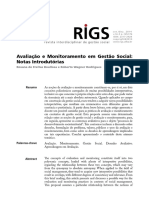 Avaliação Monitoramento Ciências Sociais