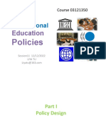 Studying International Education Policies Course 03121350